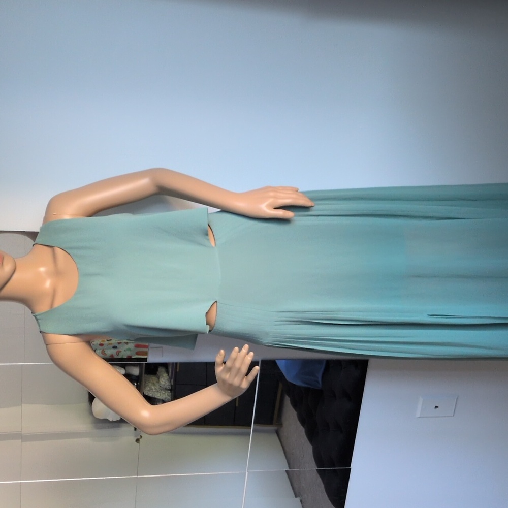 Forever 21 Love21 Collection Teal Maxi Dress XS Very good Condition - Pre-owned